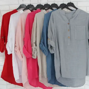 Womens Boho V-neck Long Sleeve Cotton Kaftan Ladies Baggy Blouse Tee Shirt Tops
Womens Boho V-neck Long Sleeve Cotton Kaftan Ladies Baggy Blouse Tee Shirt Tops