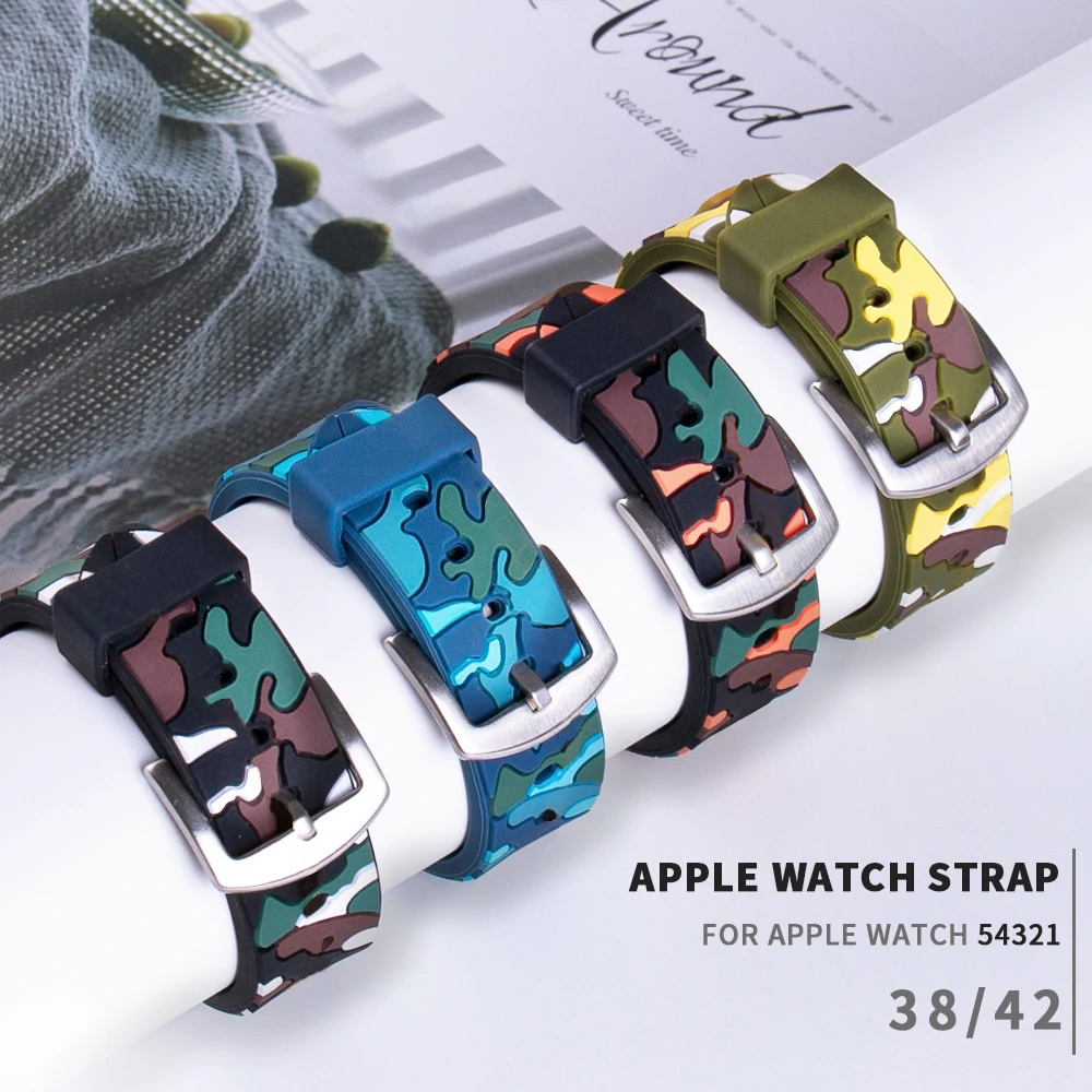 Soft Silicone Replacement Sport For Apple Watch Band Series5 4 44mm 40mm Wrist Bracelet iWatch Strap Series 3 2 1 42mm 38mm
Soft Silicone Replacement Sport For Apple Watch Band Series5 4 44mm 40mm Wrist Bracelet iWatch Strap Series 3 2 1 42mm 38mm