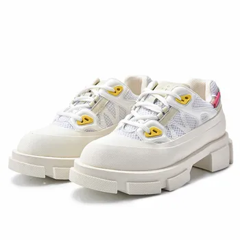 White Breathable Women Flats Thick Heel Casual Espadrilles Lace Up Women Sneakers Platform Creepers Flat Shoes Woman
White Breathable Women Flats Thick Heel Casual Espadrilles Lace Up Women Sneakers Platform Creepers Flat Shoes Woman