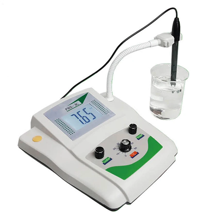 

3 in 1 Lab Benchtop Water pH mV Meter Tester PH Value Analyzer Measuring Instrument Accuracy 0.01pH Temperature Compensation