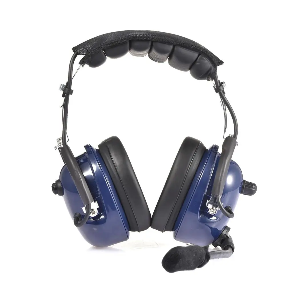Фото Авиационный пилот ABS гарнитура с шумоподавлением GA двойные разъемы MP3