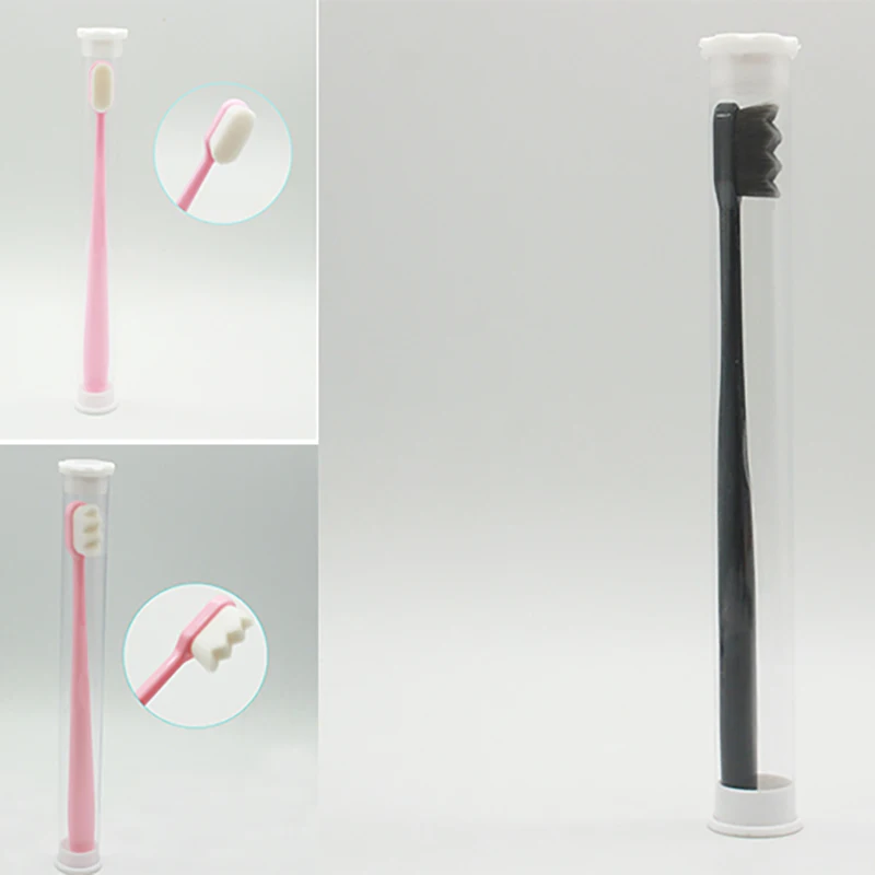3 стиля портативные зубные щетки с нано ультратонкой щетиной волна/плоская