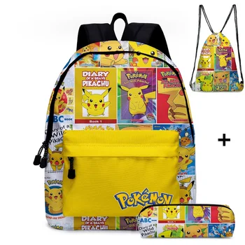 New Hot 3pcs/set Kids Baby Girls Boys Pokemon Detective Pikachu Schoolbag Children Cartoon Bookbag Toys Gifts School Bags
New Hot 3pcs/set Kids Baby Girls Boys Pokemon Detective Pikachu Schoolbag Children Cartoon Bookbag Toys Gifts School Bags