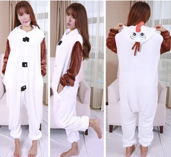 Anime Olaf snowman Costume Pajamas Cosplay White jumpsuit Adult kids Onesie Pyjamas girl Party Dress
Anime Olaf snowman Costume Pajamas Cosplay White jumpsuit Adult kids Onesie Pyjamas girl Party Dress