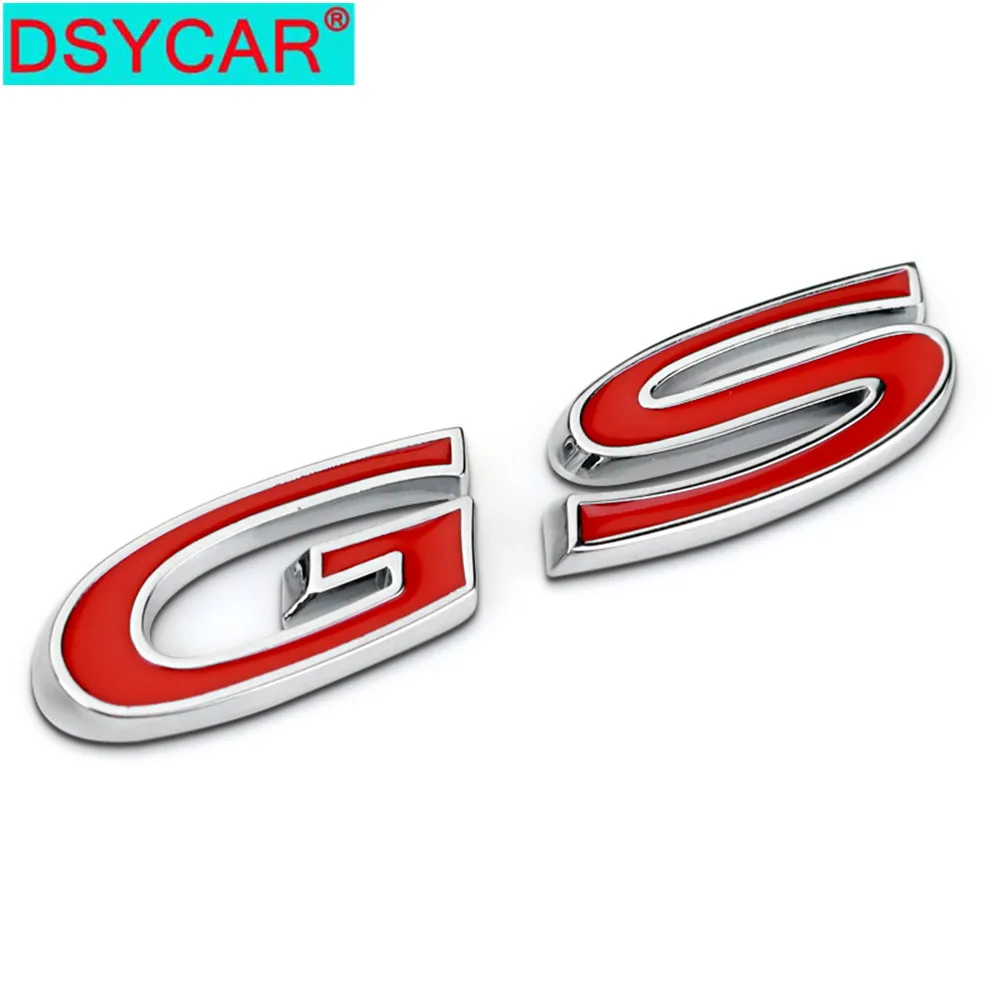 DSYCAR 1 шт. 3D металлический GS Автомобильный боковой брызговик задний багажник