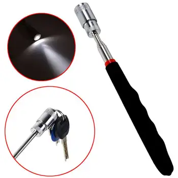 Portable Magnetic Pick-Up Tool Magnetic Retractable Picker With Led Light Telescopic Magnetic Suction Rod Magnetic picker