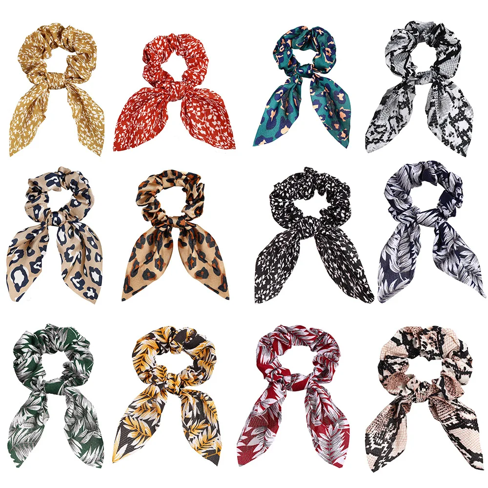 New Fashion Leopard Flower Snakeskin Hair Bow Scrunchies Ponytail Headband for Women Accessories Bowknot Elastic Rope Headbands
New Fashion Leopard Flower Snakeskin Hair Bow Scrunchies Ponytail Headband for Women Accessories Bowknot Elastic Rope Headbands