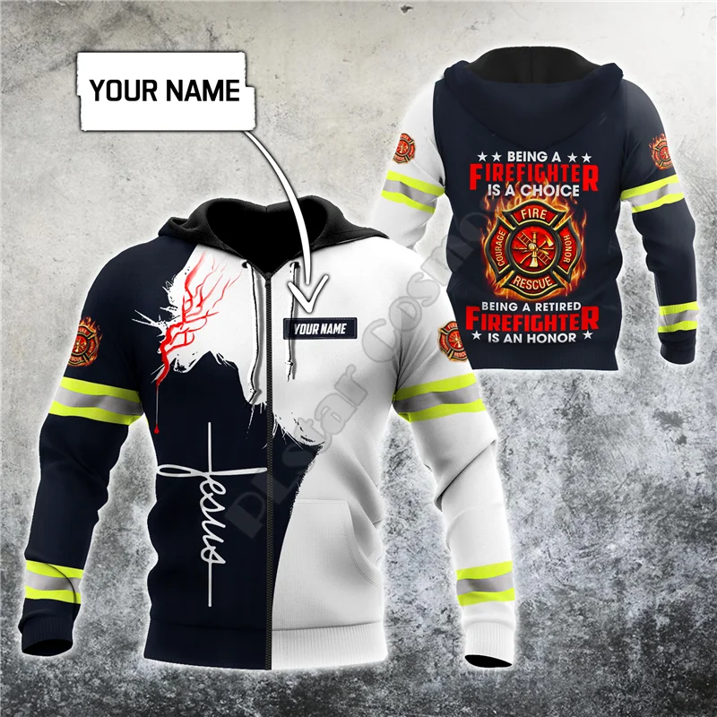 Customize Name Firefighter hoodies 3D Printed Zipper Hoodies/Sweatshirts women for men Halloween cosplay costumes 03
Customize Name Firefighter hoodies 3D Printed Zipper Hoodies/Sweatshirts women for men Halloween cosplay costumes 03