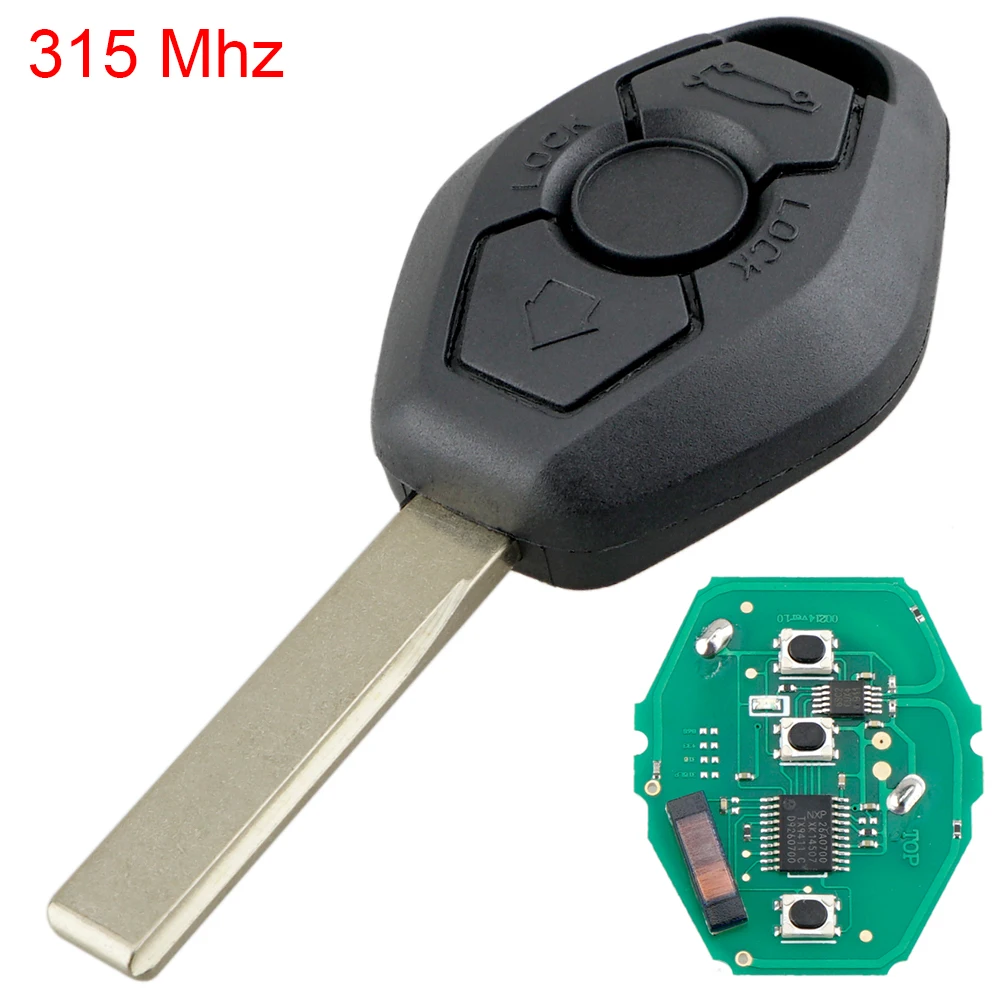 3 Buttons 315MHz Car Remote Key Automobile Key Replacement with ID7944 ID46 Chip for BMW CAS2 5 series E46 E83 E60 E53 E36 E38
3 Buttons 315MHz Car Remote Key Automobile Key Replacement with ID7944 ID46 Chip for BMW CAS2 5 series E46 E83 E60 E53 E36 E38