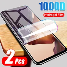 2 pièces Hydrogel protecteurs d'écran pour Moto G8 Plus puissance Lite une Vision Action Vision Zoom E6s G7 Z4 Force Play Film sans verre=