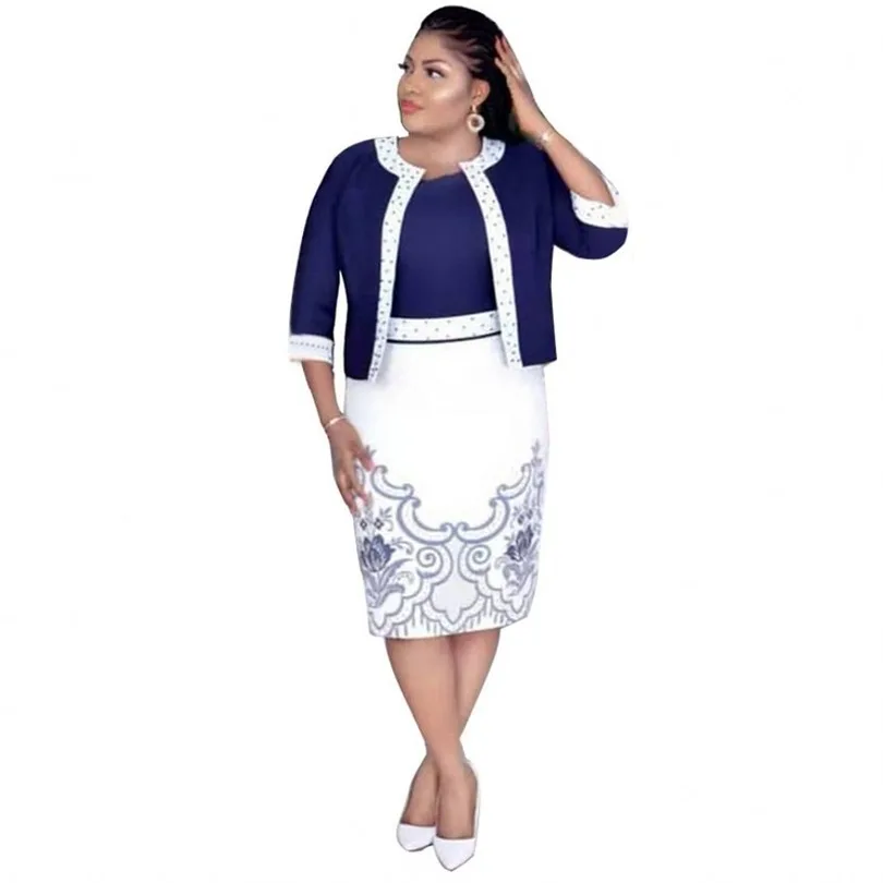 2 Piece Set Autumn African Dresses For Women Elegent Fashion Style African Women Plus Size Polyester Knee-length Dress L-4XL
2 Piece Set Autumn African Dresses For Women Elegent Fashion Style African Women Plus Size Polyester Knee-length Dress L-4XL