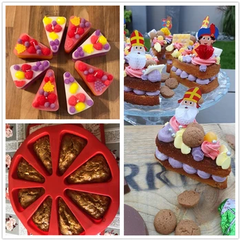 8 Cavities Bakeware Molds Cake Pan Silicone Cake Mold Pudding Triangle Cakes Mould Muffin Baking Tools Fondant Cake Molds 
8 Cavities Bakeware Molds Cake Pan Silicone Cake Mold Pudding Triangle Cakes Mould Muffin Baking Tools Fondant Cake Molds