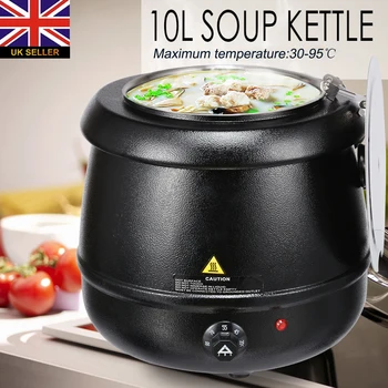 10L Electric Soup Kettle Wet Heat Soup Warmer Stainless Steel Soup Pot with Lids Food Processors 220V 240V
10L Electric Soup Kettle Wet Heat Soup Warmer Stainless Steel Soup Pot with Lids Food Processors 220V 240V