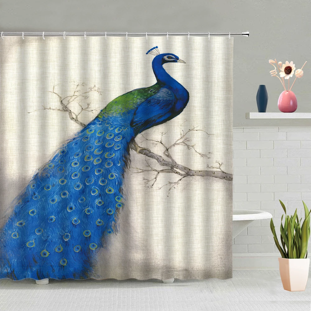 Занавеска для душа Peacocks с красочными перьями, декоративный экран для ванной комнаты, водонепроницаемые настенные шторы с 3D-принтом цветов, птиц, животных
Занавеска для душа Peacocks с красочными перьями, декоративный экран для ванной комнаты, водонепроницаемые настенные шторы с 3D-принтом цветов, птиц, животных