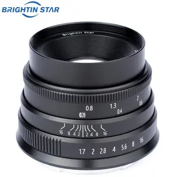 Brightin star 35mm F1.7 Large Aperture Manual Focus fixed Lens mirriorless camera Lens for Panasonic Olympus M4/3-mount cameras
Brightin star 35mm F1.7 Large Aperture Manual Focus fixed Lens mirriorless camera Lens for Panasonic Olympus M4/3-mount cameras