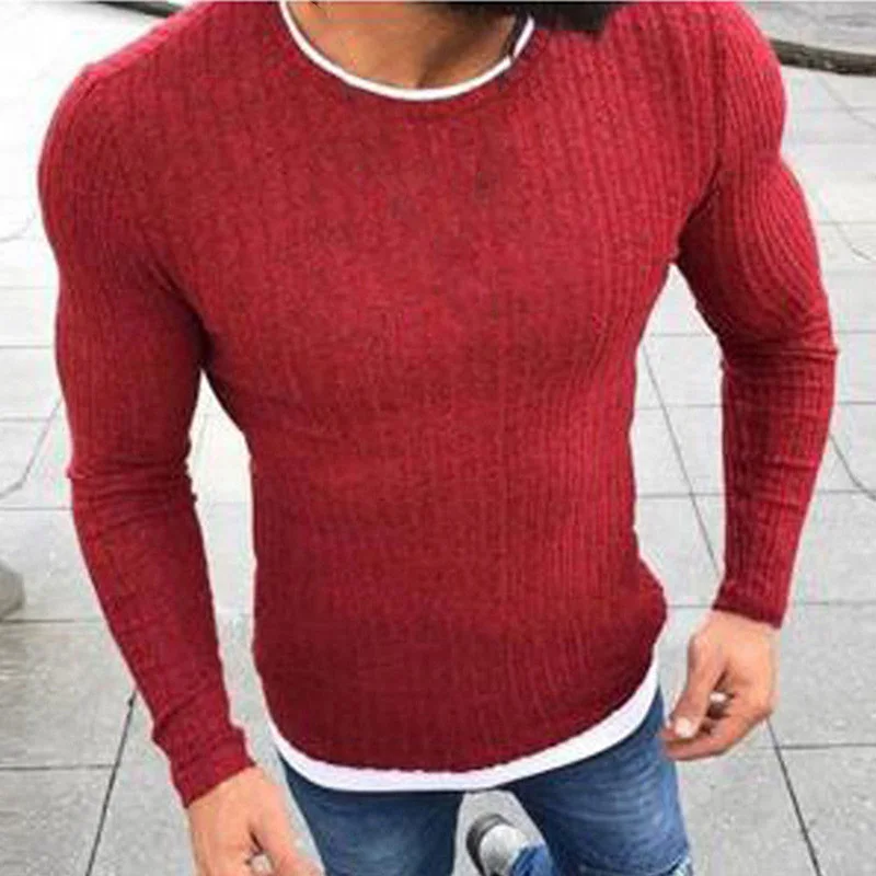 Men Sweater Winter Solid Fashion Long Sleeve Slim Fit Jumper Men Tops Basic Skinny Pullovers
Men Sweater Winter Solid Fashion Long Sleeve Slim Fit Jumper Men Tops Basic Skinny Pullovers