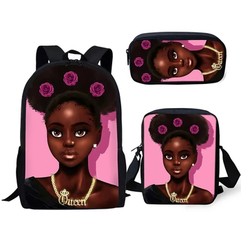 Primary Students School Backpacks Set Black African Girl Pattern Kids School Bags Afro Arts Design 3PCs/Set Book Bags
Primary Students School Backpacks Set Black African Girl Pattern Kids School Bags Afro Arts Design 3PCs/Set Book Bags
