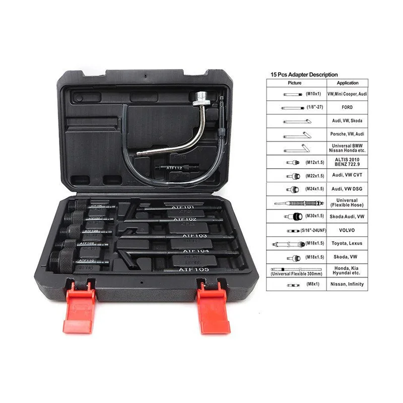 13pcs atf transmission filling adapter set change machine fuel dispenser pumping oil changer gearbox oil filler tool joint
13pcs atf transmission filling adapter set change machine fuel dispenser pumping oil changer gearbox oil filler tool joint
