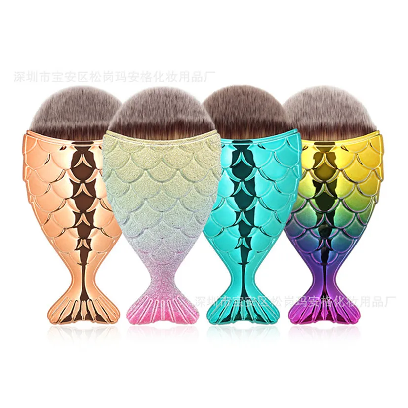 New 1Pcs 3D Make Up Brush Cute Mermaid Foundation Power Makeup Brush Blending Contour Fish Scale Cosmetic Beauty Tool Maquiagem
New 1Pcs 3D Make Up Brush Cute Mermaid Foundation Power Makeup Brush Blending Contour Fish Scale Cosmetic Beauty Tool Maquiagem
