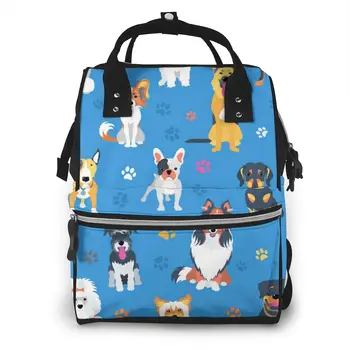 Mummy Bag Dogs And Footprint Nappy Backpack Large Capacity Stroller Bag Mom Baby Multi-function Waterproof Outdoor Diaper Bags
Mummy Bag Dogs And Footprint Nappy Backpack Large Capacity Stroller Bag Mom Baby Multi-function Waterproof Outdoor Diaper Bags