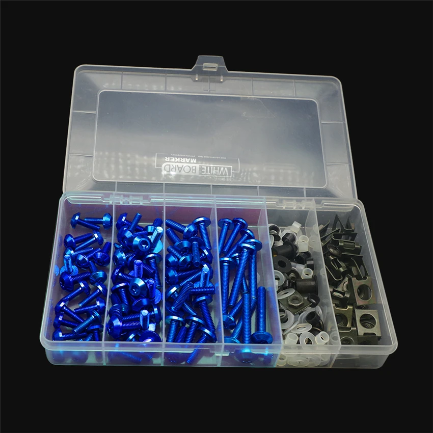 Universal Motorcycle Full Fairing Screws Kit Body moto cover Bolts Nuts FOR goldwing gsxr 1000 ducati 1098 zx10r ducati monster
Universal Motorcycle Full Fairing Screws Kit Body moto cover Bolts Nuts FOR goldwing gsxr 1000 ducati 1098 zx10r ducati monster