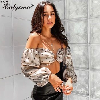 Colysmo Polka Dot Camis Bustier Women Strap Sexy Summer Crop Top Lantern Sleeve Off Shoulder Ruched Crop Tops Streetwear Mujer
Colysmo Polka Dot Camis Bustier Women Strap Sexy Summer Crop Top Lantern Sleeve Off Shoulder Ruched Crop Tops Streetwear Mujer