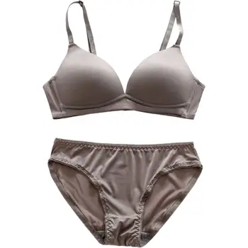 Women solid underwear set bra+panties two pcs underwear three quarters bra soft female bras everyday lingerie set
Women solid underwear set bra+panties two pcs underwear three quarters bra soft female bras everyday lingerie set