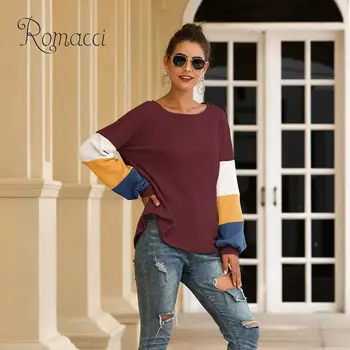 Fashion Sweater Women Autumn Splicing Pullover O Neck Long Lantern Sleeve Casual Winter Knitted Tops Outerwear Women Sweater 
Fashion Sweater Women Autumn Splicing Pullover O Neck Long Lantern Sleeve Casual Winter Knitted Tops Outerwear Women Sweater