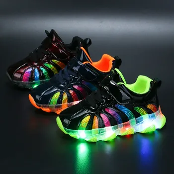 New Fashion Casual Baby Kids Children Shoes Led Neutral Lightweight Striped Printed Sports Shoes Casual LED Light Baby Shoes
New Fashion Casual Baby Kids Children Shoes Led Neutral Lightweight Striped Printed Sports Shoes Casual LED Light Baby Shoes