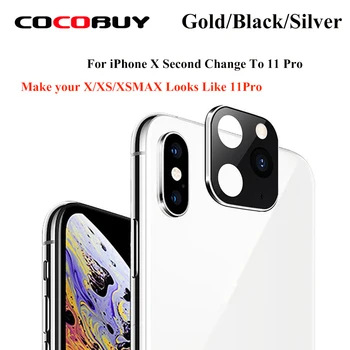 Fake Back Camera For iPhone 11 Pro Max Glass Protector Back Camera Fake Glass Lens For iPhone X XS MAX Second Change Cover to 11
Fake Back Camera For iPhone 11 Pro Max Glass Protector Back Camera Fake Glass Lens For iPhone X XS MAX Second Change Cover to 11