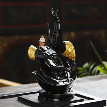 T Jade Hand Zen Heart Backflow Incense Burner Buddhism Decoration Ceramic Bergamot Cone Censer Home Decor Optional Incense Cones
T Jade Hand Zen Heart Backflow Incense Burner Buddhism Decoration Ceramic Bergamot Cone Censer Home Decor Optional Incense Cones