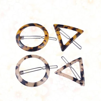 4pcs Leopard Print Hair Clips Vintage Hollow Geometry Barrettes Girls Women Hairpins (Round and Triangle for Each 2pcs)
4pcs Leopard Print Hair Clips Vintage Hollow Geometry Barrettes Girls Women Hairpins (Round and Triangle for Each 2pcs)