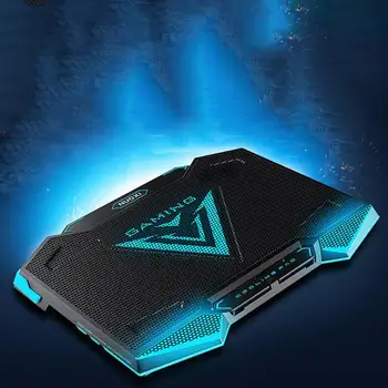 Laptop Cooler Pad With 5 Cooling fans 2 USB Port Back Light Stand Speed +/- Adjustable for 15.6 17.3 18 19 inch Notebook Gaming
Laptop Cooler Pad With 5 Cooling fans 2 USB Port Back Light Stand Speed +/- Adjustable for 15.6 17.3 18 19 inch Notebook Gaming