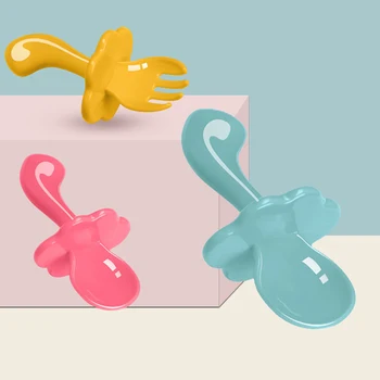 Candy Color Baby Training Spoon Fork Set Newborn Feeidng Soup Spoon Kid Food Supplement Safety Tableware
Candy Color Baby Training Spoon Fork Set Newborn Feeidng Soup Spoon Kid Food Supplement Safety Tableware