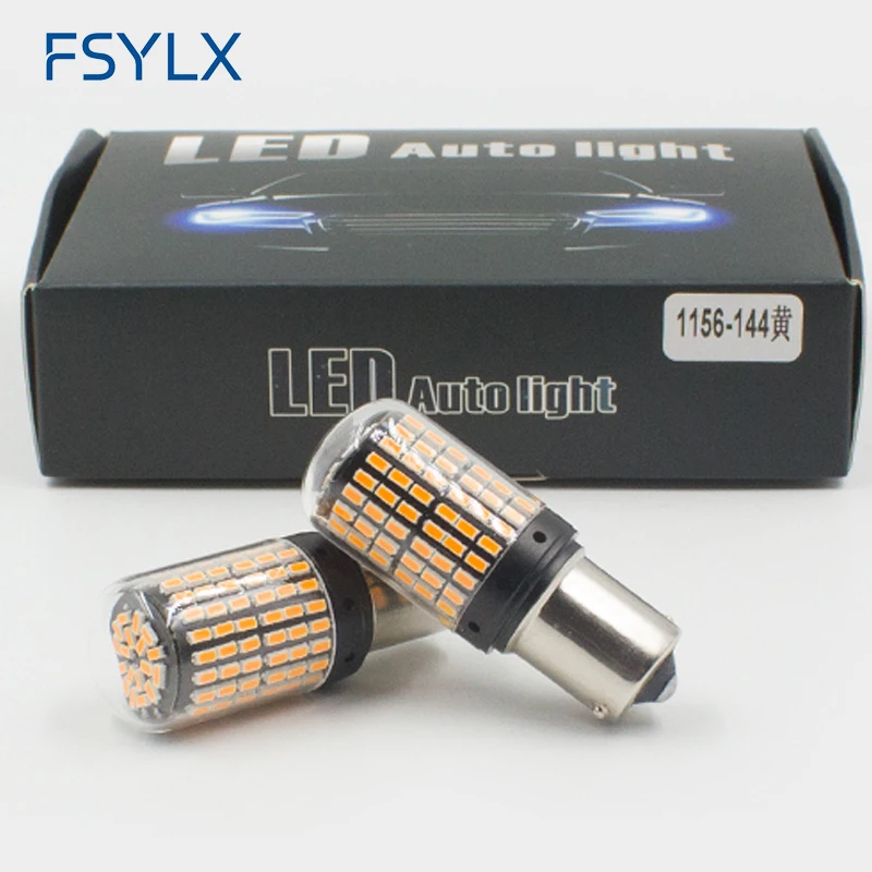 FSYLX 2pcs CanBus led Bulbs S25 1156 BA15S p21w BAU15S py21w T20 LED 7440 W21W W21/5W 3014 144smd car Signal Lights Brake lamp
FSYLX 2pcs CanBus led Bulbs S25 1156 BA15S p21w BAU15S py21w T20 LED 7440 W21W W21/5W 3014 144smd car Signal Lights Brake lamp
