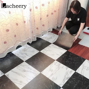 

Waterproof Floor Stickers Self Adhesive Marble Wallpapers Kitchen Wall Sticker House Renovation DIY Wall Ground Paster Decor