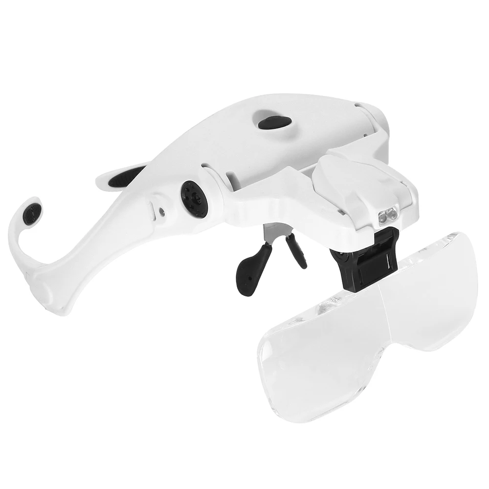 5 Lens 1.0X-3.5X Glasses Magnifier Loupe USB Rechargeable LED Magnifying Glasses Magnifying Tool with 2 LED Lights
5 Lens 1.0X-3.5X Glasses Magnifier Loupe USB Rechargeable LED Magnifying Glasses Magnifying Tool with 2 LED Lights