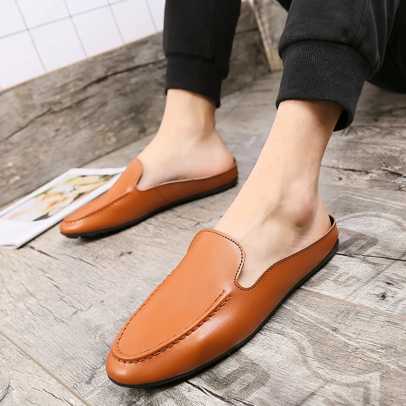 2020 New Arrival Leather Sandals Loafers Men Shoes Men Fashion Summer Breathable Flats Shoes Cool Comfortable Slides Flip Flops 
2020 New Arrival Leather Sandals Loafers Men Shoes Men Fashion Summer Breathable Flats Shoes Cool Comfortable Slides Flip Flops
