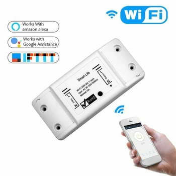 DIY WiFi Smart Light Switch Universal Breaker Timer Smart Life APP Wireless Remote Control Works with Alexa Google Home MS-101
DIY WiFi Smart Light Switch Universal Breaker Timer Smart Life APP Wireless Remote Control Works with Alexa Google Home MS-101