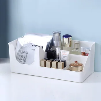 Plastic Organizer Boxes Cosmetic Storage Box Make Up Organizer Large-capacity Partition Storage Container For Dresser Bathroom
Plastic Organizer Boxes Cosmetic Storage Box Make Up Organizer Large-capacity Partition Storage Container For Dresser Bathroom