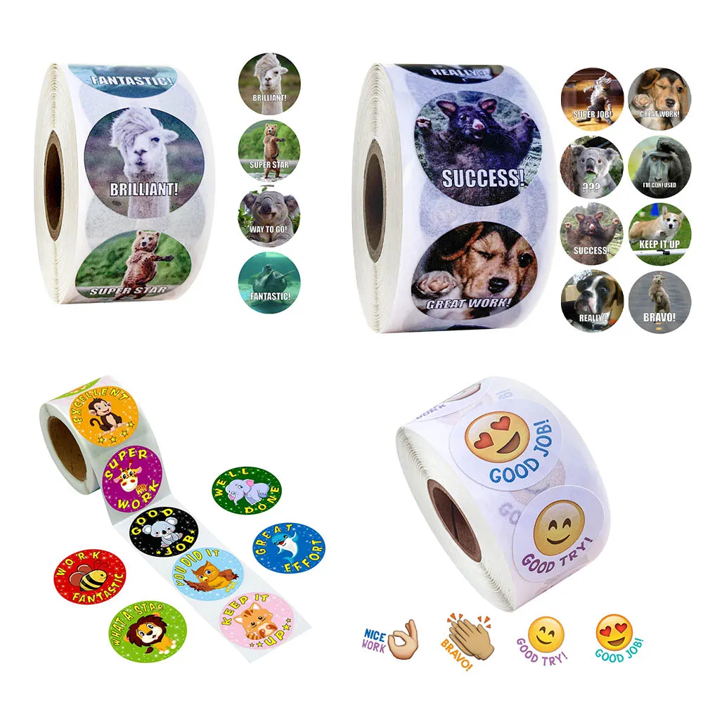 500 Pcs/Roll 1 Inch Round Cute Word Stickers School Teacher Student Reward Stickers Christmas Scrapbooking Stationery Stickers
500 Pcs/Roll 1 Inch Round Cute Word Stickers School Teacher Student Reward Stickers Christmas Scrapbooking Stationery Stickers