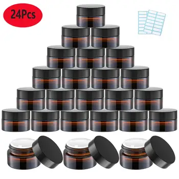 24Pcs 20ml Cosmetic Containers Sample Empty Container Plastic Travel Pot for Eye Shadow Nails Powder Cream Sample Make up Tool
24Pcs 20ml Cosmetic Containers Sample Empty Container Plastic Travel Pot for Eye Shadow Nails Powder Cream Sample Make up Tool