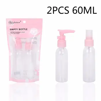 2PC Transparent Empty Spray Bottles 60ml Plastic Mini Refillable Container Empty Cosmetic Containers Cute Pink Bottles Set
2PC Transparent Empty Spray Bottles 60ml Plastic Mini Refillable Container Empty Cosmetic Containers Cute Pink Bottles Set