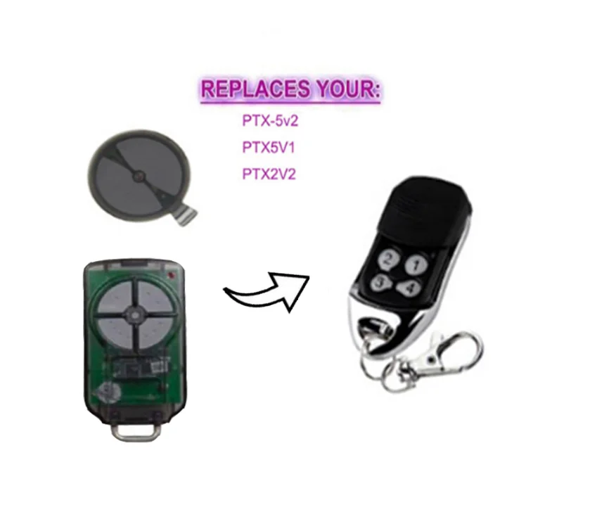 1PCS ATA PTX5V2 PTX2V2 Garage Door Triocode Control PTX-5V2 Transmitter remote 433.92MHZ
1PCS ATA PTX5V2 PTX2V2 Garage Door Triocode Control PTX-5V2 Transmitter remote 433.92MHZ