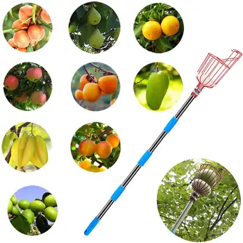 Fruit Picker Basket with Detachable Stainless Steel Pole Metal Fruit Picking Tool Orchard Fruit Catcher with Storage Bag
Fruit Picker Basket with Detachable Stainless Steel Pole Metal Fruit Picking Tool Orchard Fruit Catcher with Storage Bag