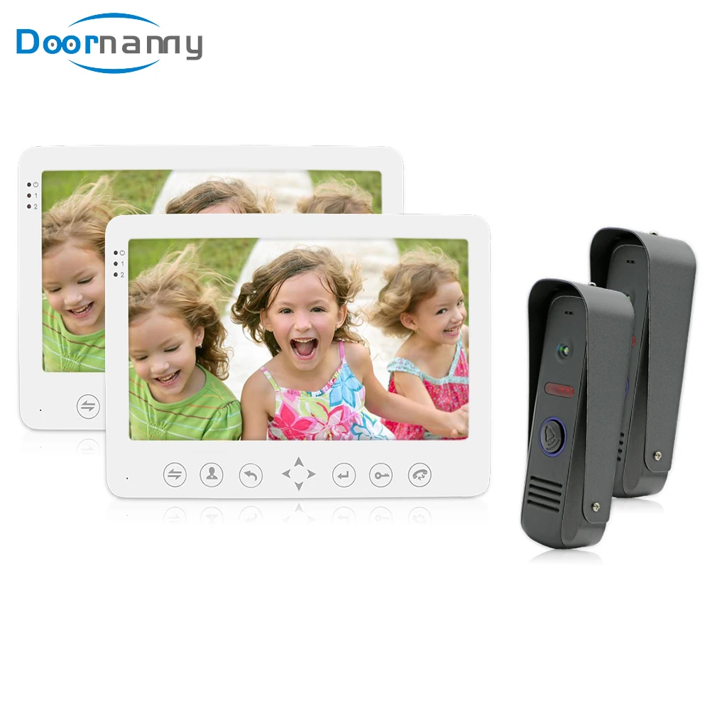 Doornanny Video Intercom For Apartment Home 7Inch 1200TVL Video Doorphone Video Intercom System Doorbell 2Doorbell To 2 Monitor
Doornanny Video Intercom For Apartment Home 7Inch 1200TVL Video Doorphone Video Intercom System Doorbell 2Doorbell To 2 Monitor