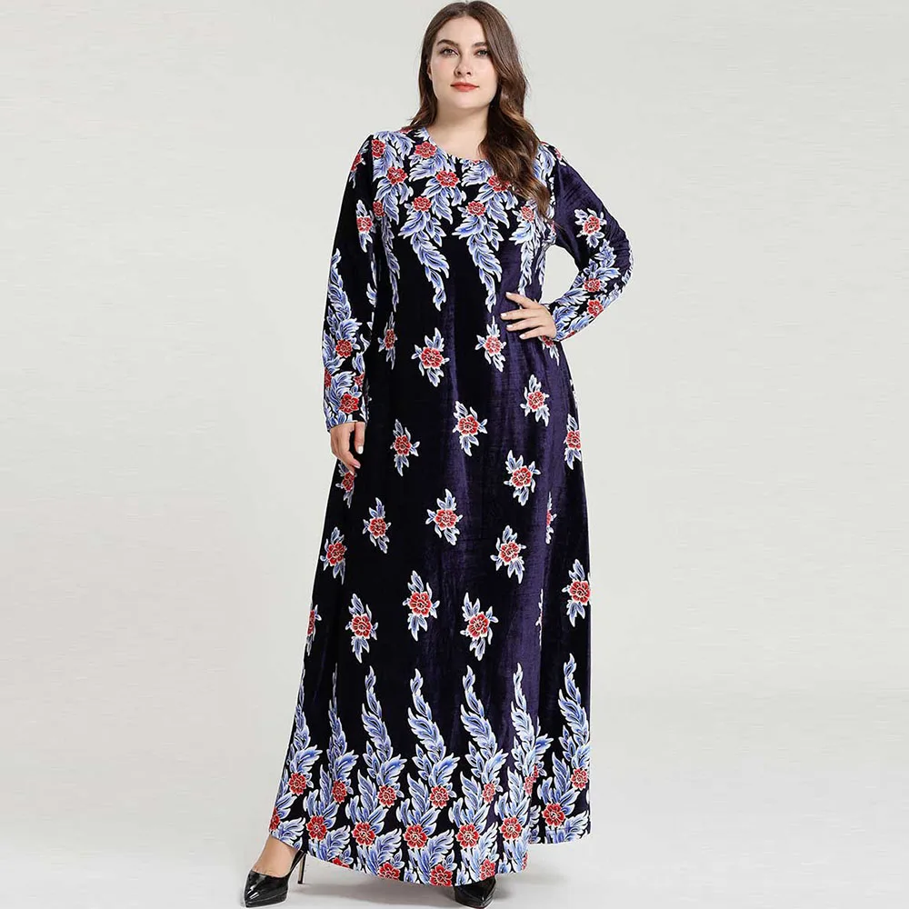 Muslim Dress Abaya Dubai Islamic Clothing Floral Print Fashion Plus Size Casual Long Sleeve Kaftan Maxi Dresses Abayas Kimono
Muslim Dress Abaya Dubai Islamic Clothing Floral Print Fashion Plus Size Casual Long Sleeve Kaftan Maxi Dresses Abayas Kimono