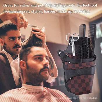 PU Leather Rivet Hair Scissor Bag Clips Bag Hairdressing Barber Scissor Holster Pouch Holder Case with Waist Shoulder Belt
PU Leather Rivet Hair Scissor Bag Clips Bag Hairdressing Barber Scissor Holster Pouch Holder Case with Waist Shoulder Belt