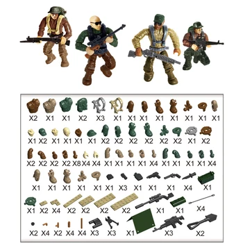 Military Building Blocks Jungle Anti-terrorism Commando Mini SWAT Soldiers Model Action Figures Fortnited Game Set Toys for Boys 
Military Building Blocks Jungle Anti-terrorism Commando Mini SWAT Soldiers Model Action Figures Fortnited Game Set Toys for Boys