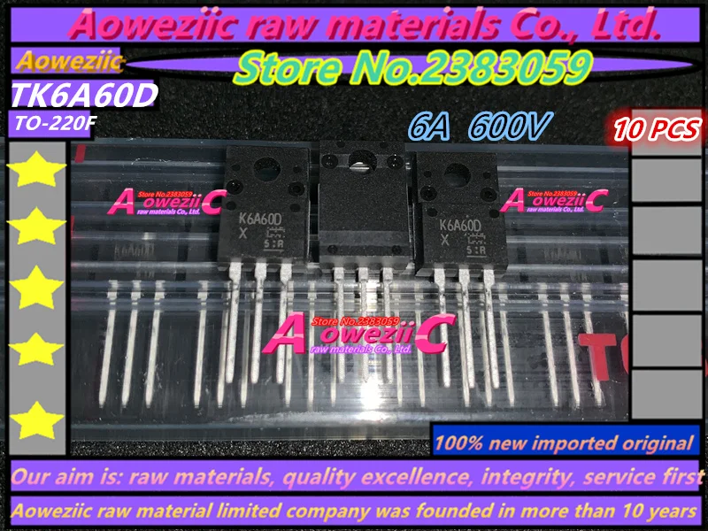 Aoweziic 2017+ 100% new imported original TK6A60D K6A60D TK6A60DR K6A60DR TK6A60W K6A60W TK6A65D K6A65D TK6A80E K6A80E TO-220F
Aoweziic 2017+ 100% new imported original TK6A60D K6A60D TK6A60DR K6A60DR TK6A60W K6A60W TK6A65D K6A65D TK6A80E K6A80E TO-220F